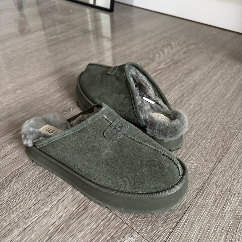 SOLD

UGG gray Suede Slippers